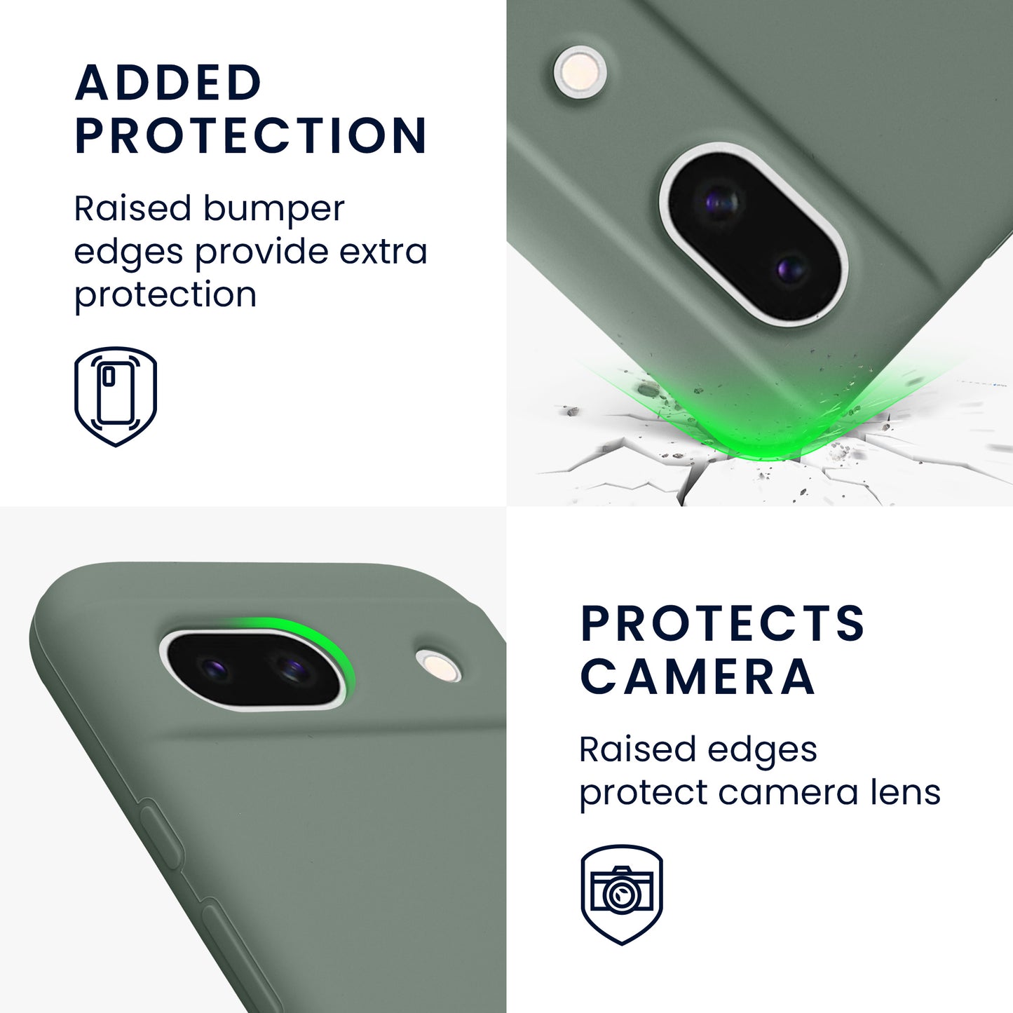 kwmobile Phone Case for Google Pixel 8a - Wireless Charging