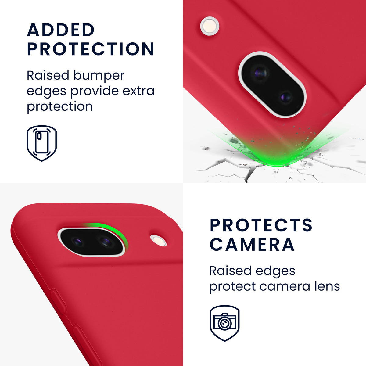 kwmobile Phone Case for Google Pixel 8a - Wireless Charging