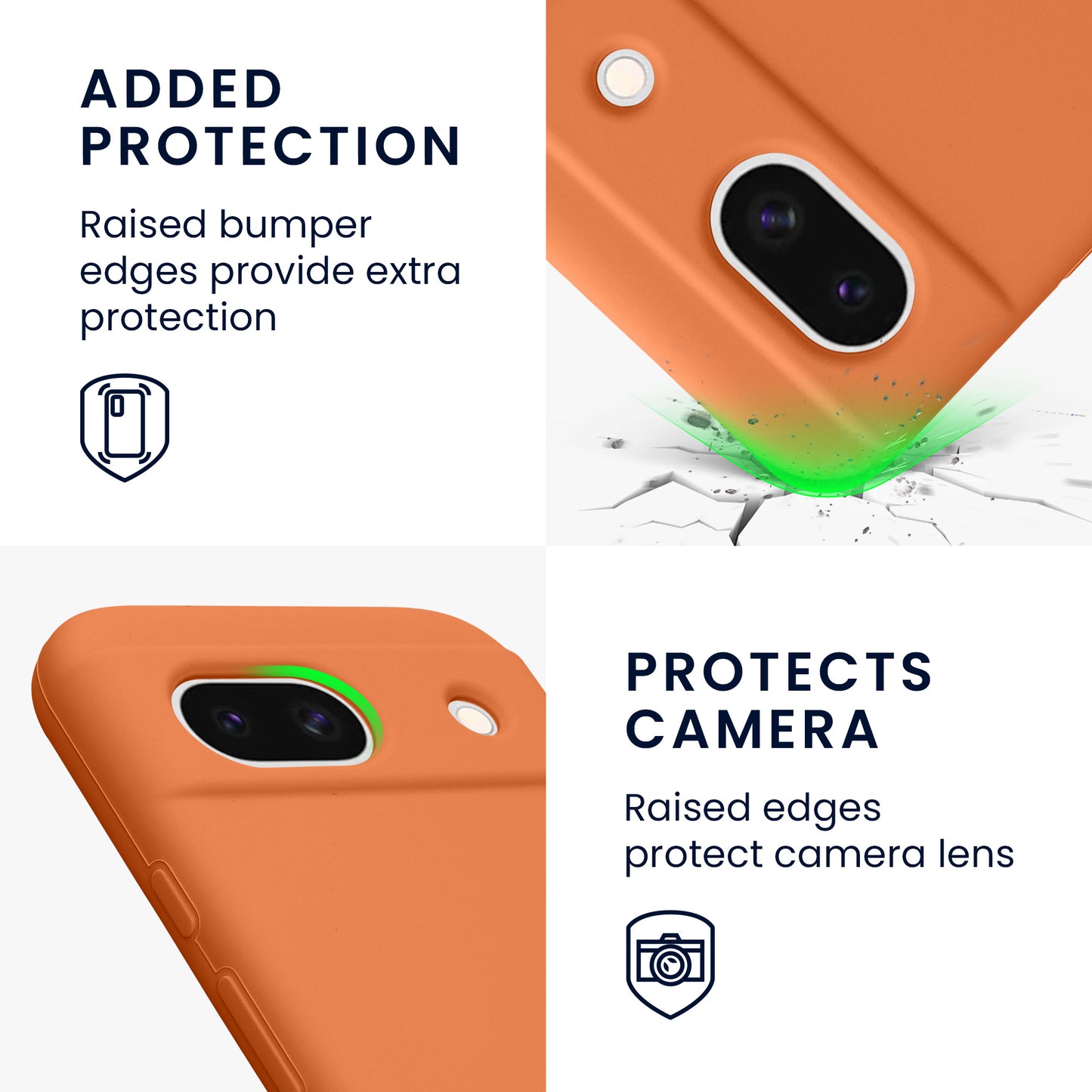 kwmobile Phone Case for Google Pixel 8a - Wireless Charging
