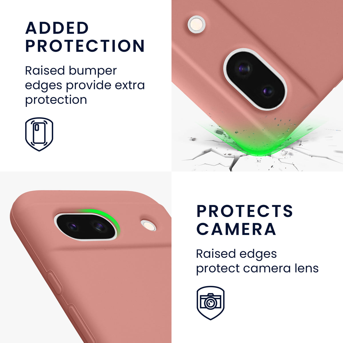 kwmobile Phone Case for Google Pixel 8a - Wireless Charging