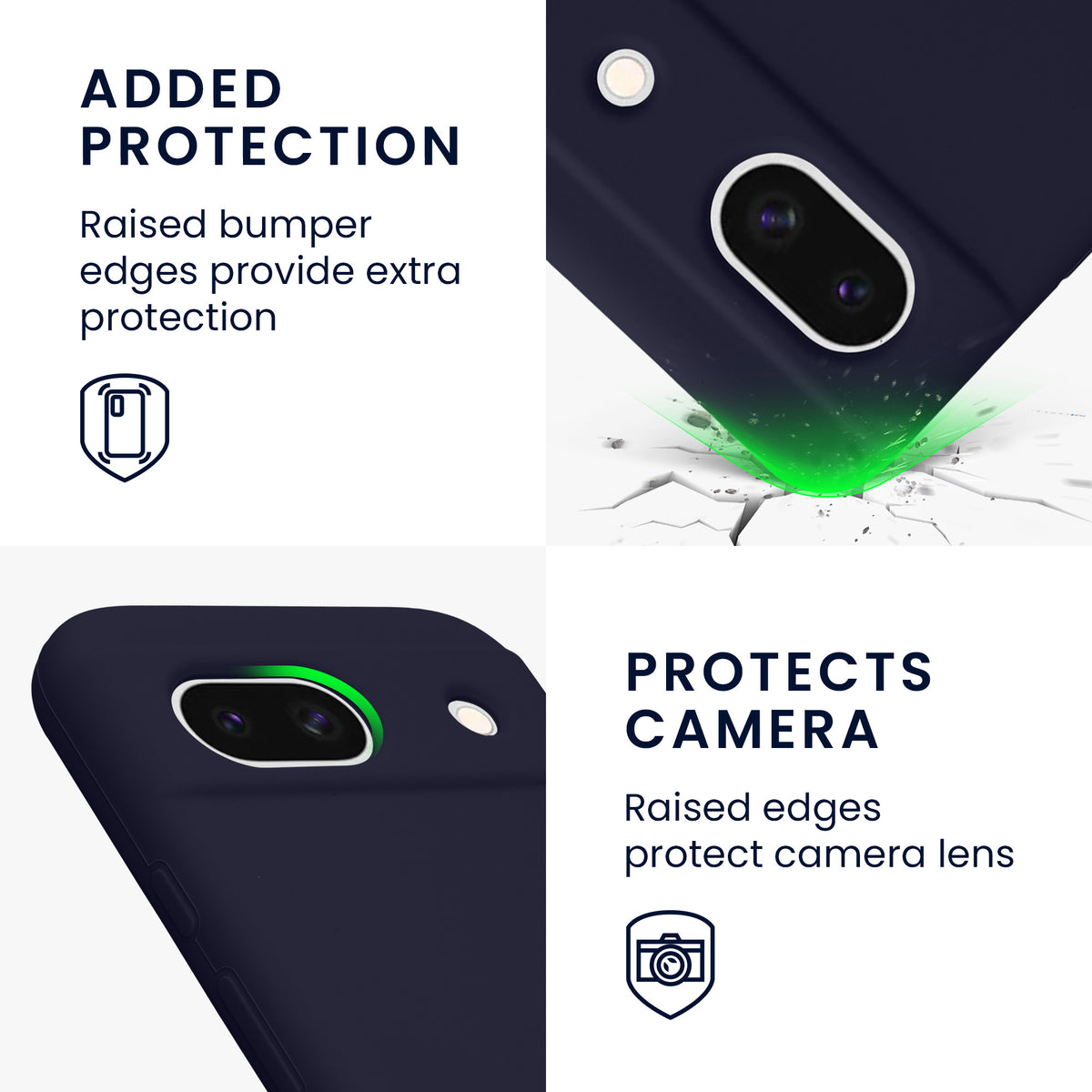 kwmobile Phone Case for Google Pixel 8a - Wireless Charging