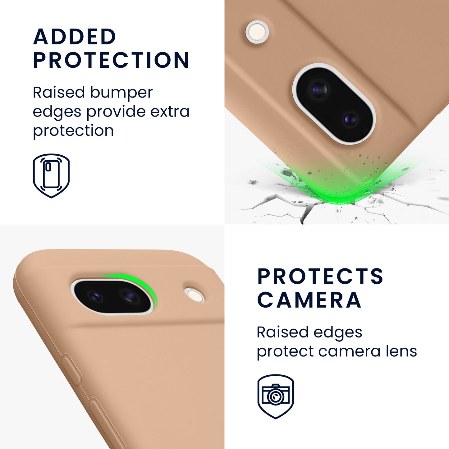 kwmobile Phone Case for Google Pixel 8a - Wireless Charging