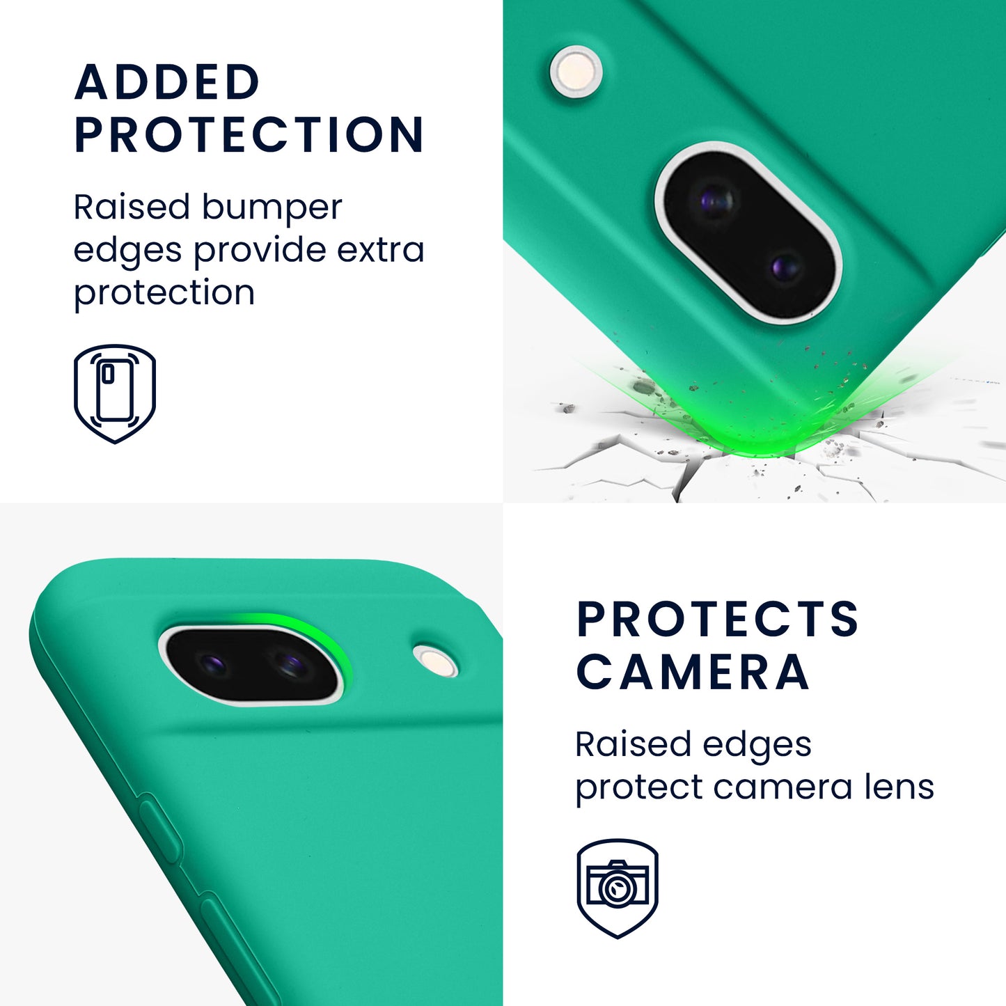 kwmobile Phone Case for Google Pixel 8a - Wireless Charging