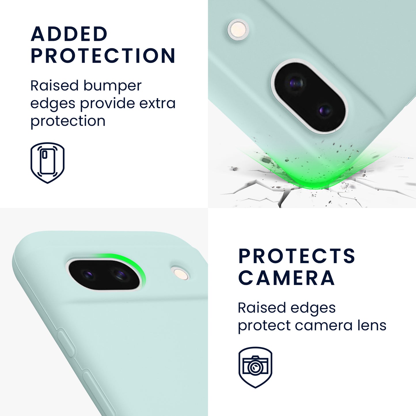 kwmobile Phone Case for Google Pixel 8a - Wireless Charging