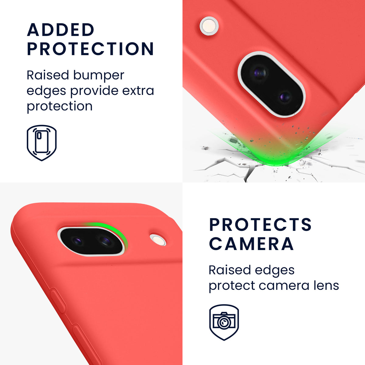 kwmobile Phone Case for Google Pixel 8a - Wireless Charging