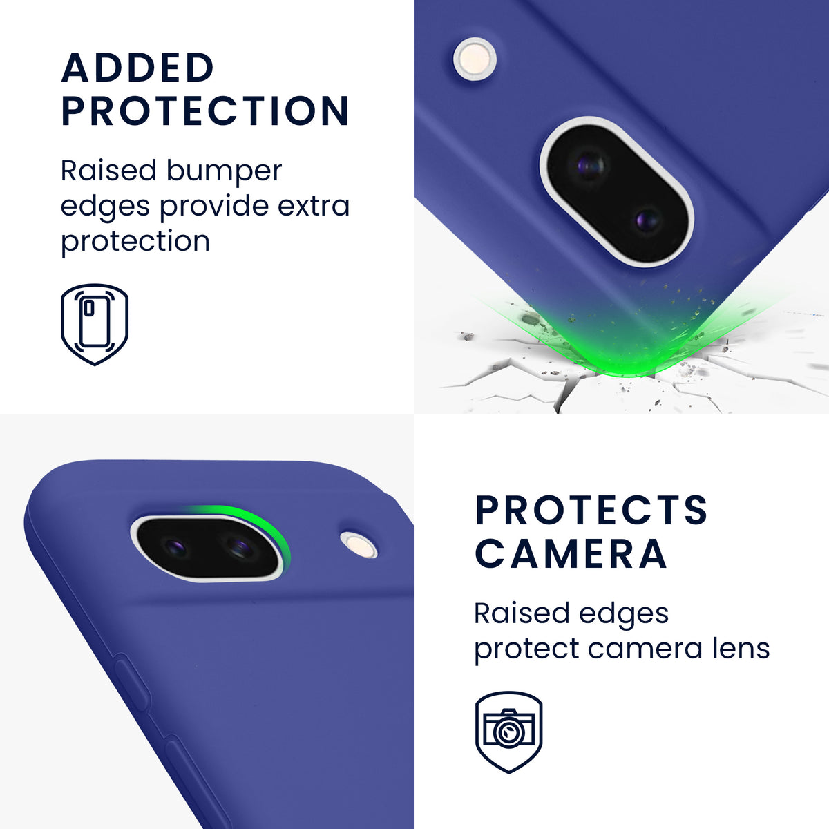 kwmobile Phone Case for Google Pixel 8a - Wireless Charging