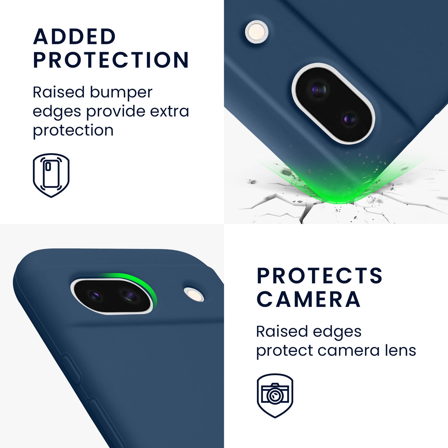kwmobile Phone Case for Google Pixel 8a - Wireless Charging