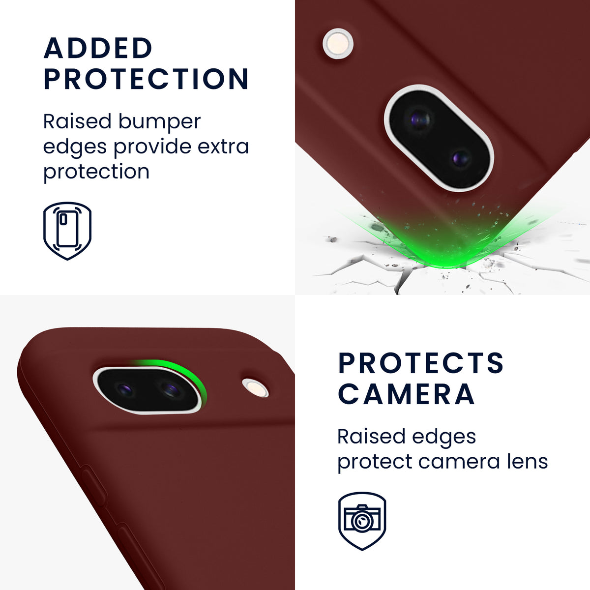 kwmobile Phone Case for Google Pixel 8a - Wireless Charging