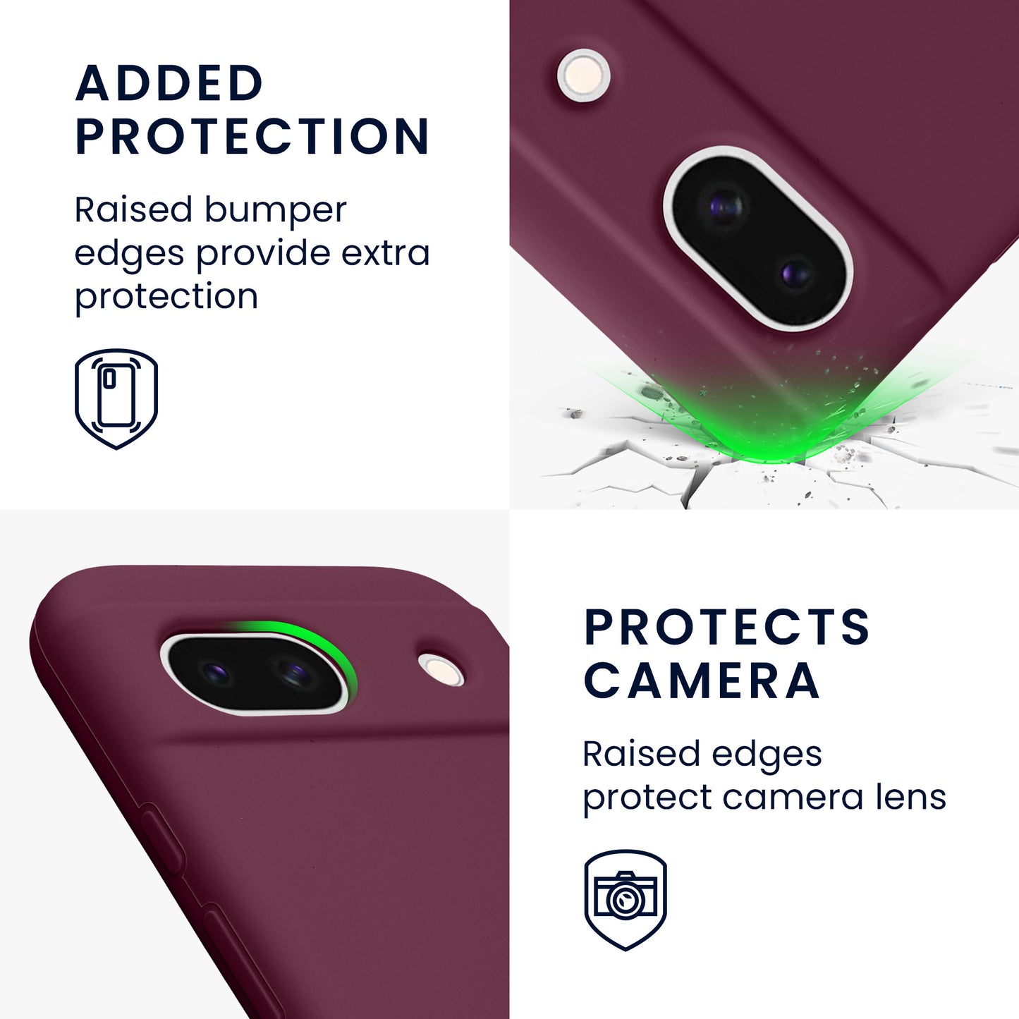 kwmobile Phone Case for Google Pixel 8a - Wireless Charging