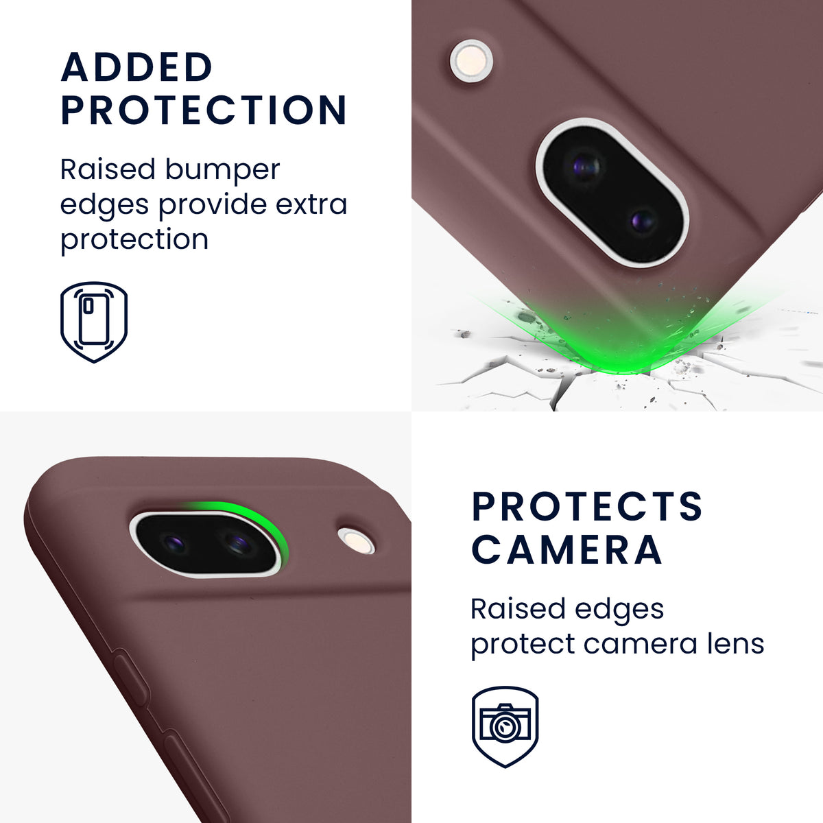 kwmobile Phone Case for Google Pixel 8a - Wireless Charging