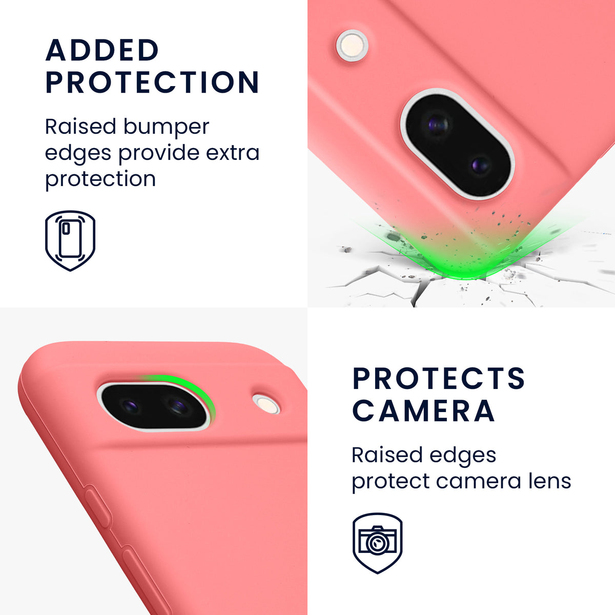 kwmobile Phone Case for Google Pixel 8a - Wireless Charging