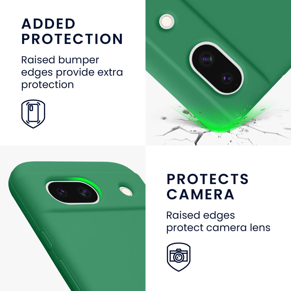 kwmobile Phone Case for Google Pixel 8a - Wireless Charging