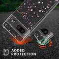 kwmobile Necklace Case compatible with Google Pixel 8a - Silicone Cover with Lanyard Transparent Jungle