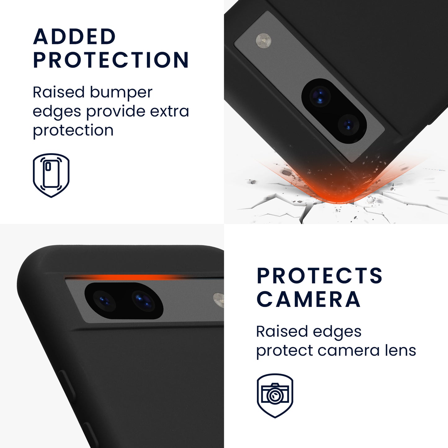 kwmobile Case compatible with Google Pixel 8a - Protective Case for Wireless Charging - Cover