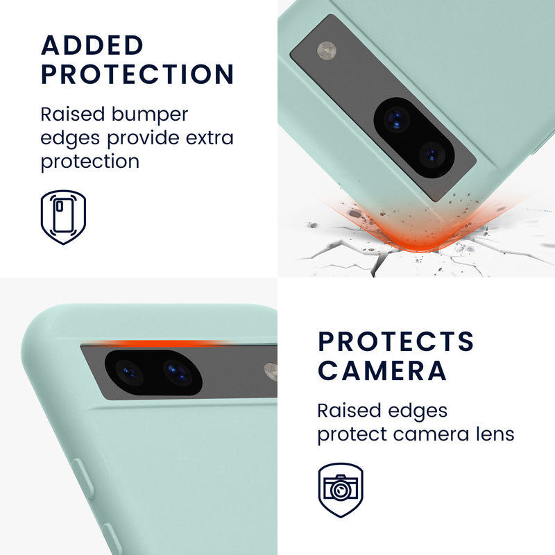 Google Pixel 8a Silicone Phone Case with Microfibre Lining