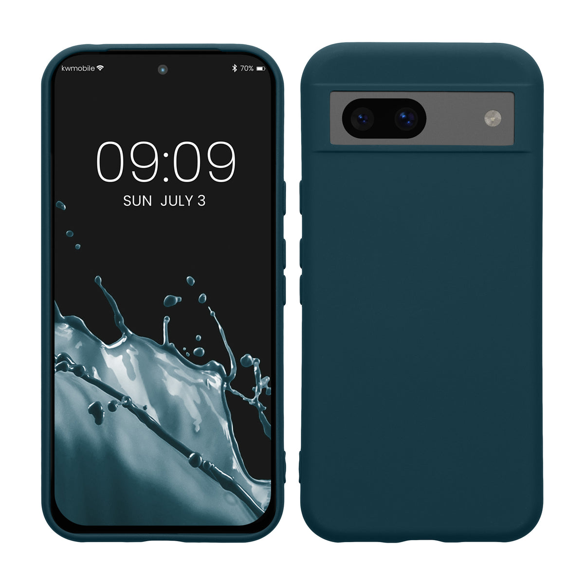 Google Pixel 8a Silicone Phone Case with Microfibre Lining