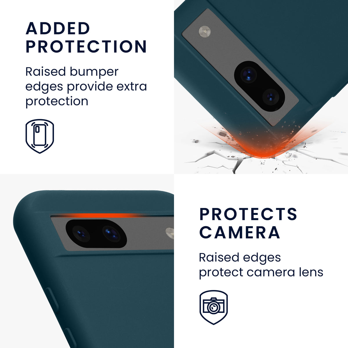 Google Pixel 8a Silicone Phone Case with Microfibre Lining