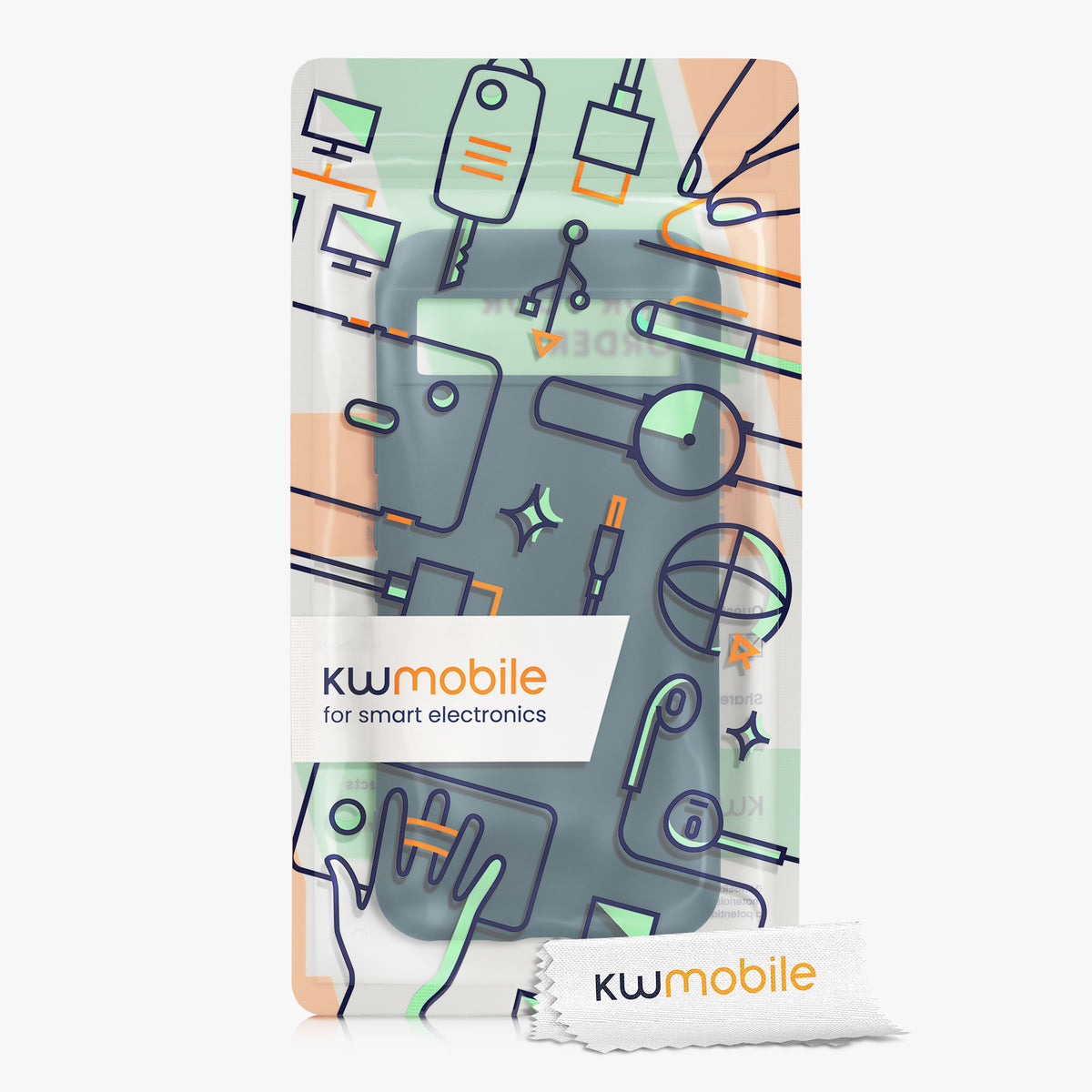 Google Pixel 8a Silicone Phone Case with Microfibre Lining