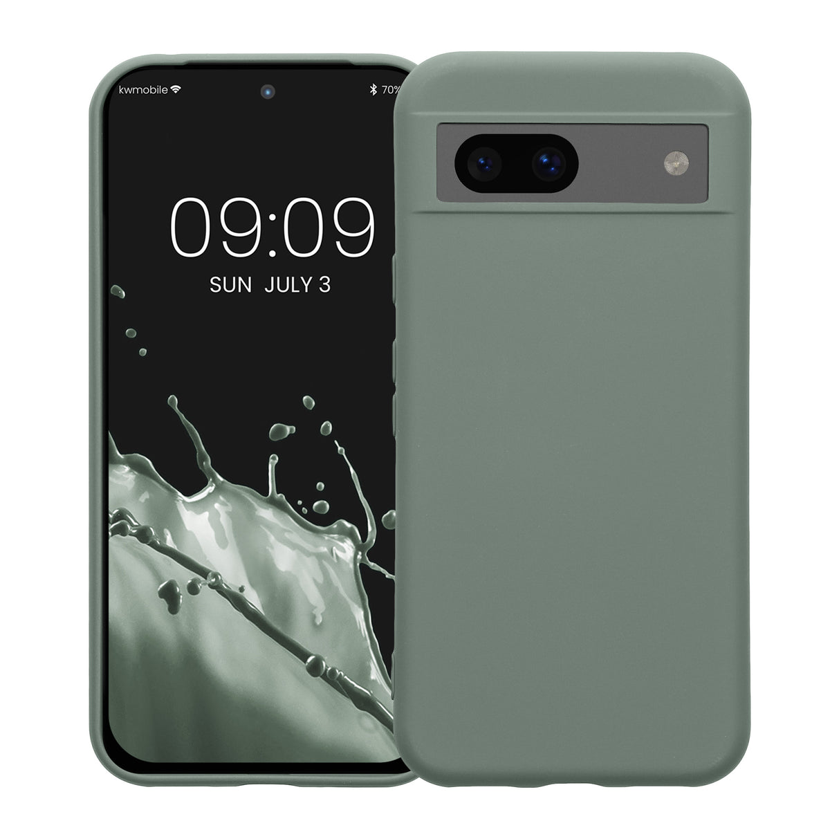 Google Pixel 8a Silicone Phone Case with Microfibre Lining
