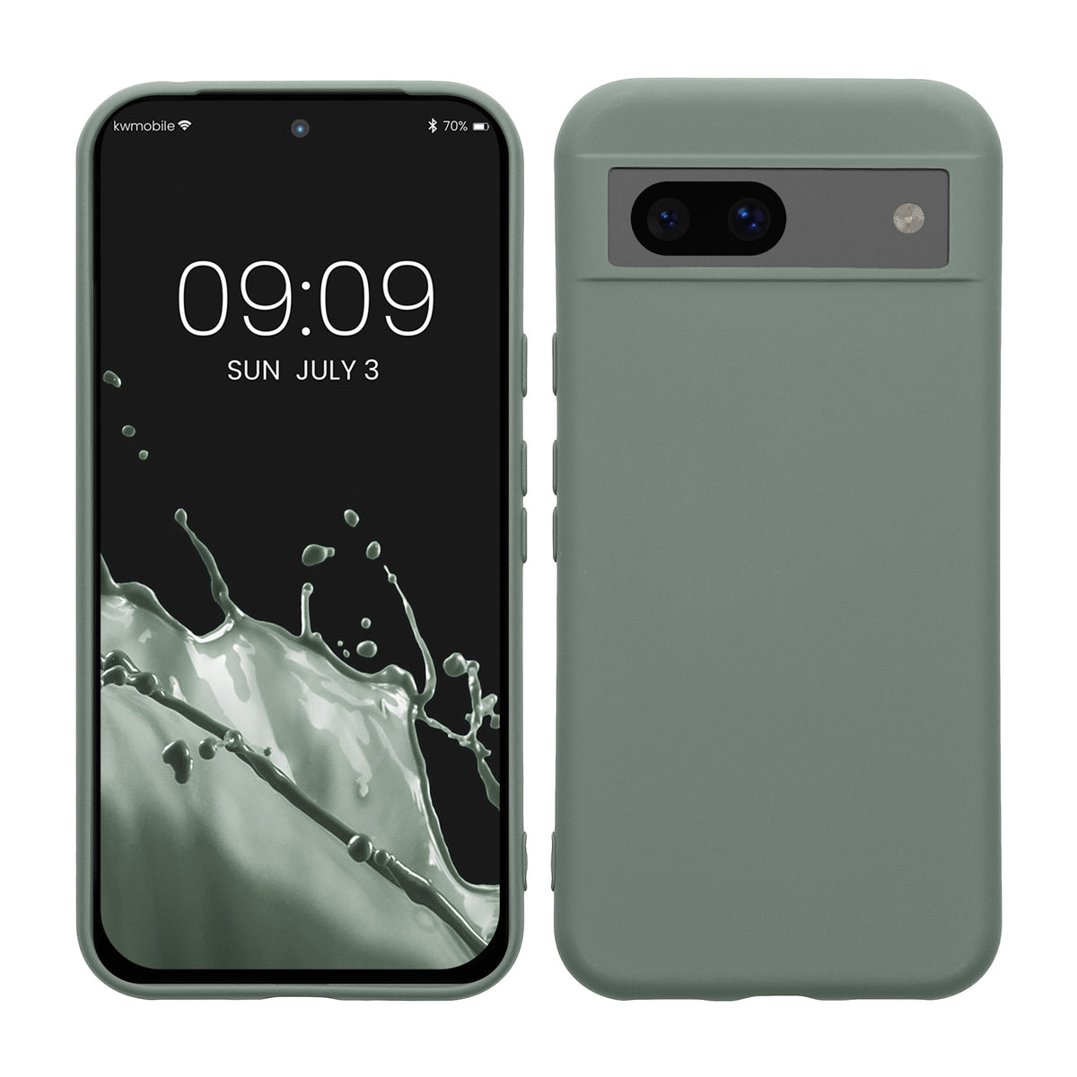 Google Pixel 8a Silicone Phone Case with Microfibre Lining