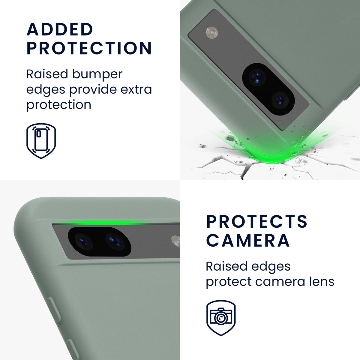 Google Pixel 8a Silicone Phone Case with Microfibre Lining