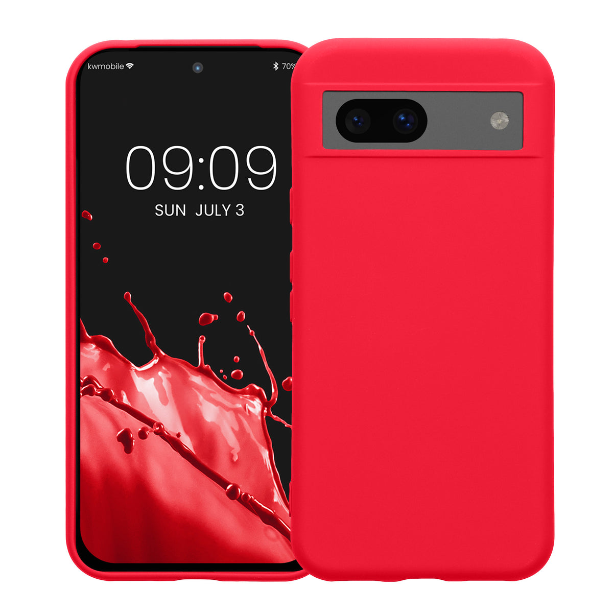 Google Pixel 8a Silicone Phone Case with Microfibre Lining