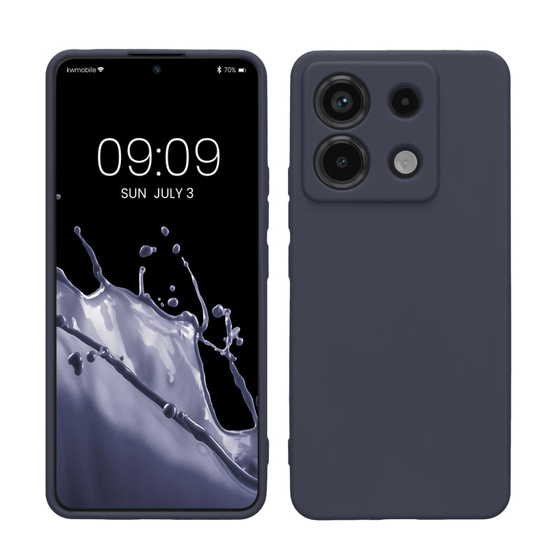 kwmobile Handyhülle für Xiaomi Redmi Note 13 Pro 5G / Poco X6 5G Hülle - weiches Handy Silikon Case - Schutzhülle Cover - Deep Ocean Deep Ocean  