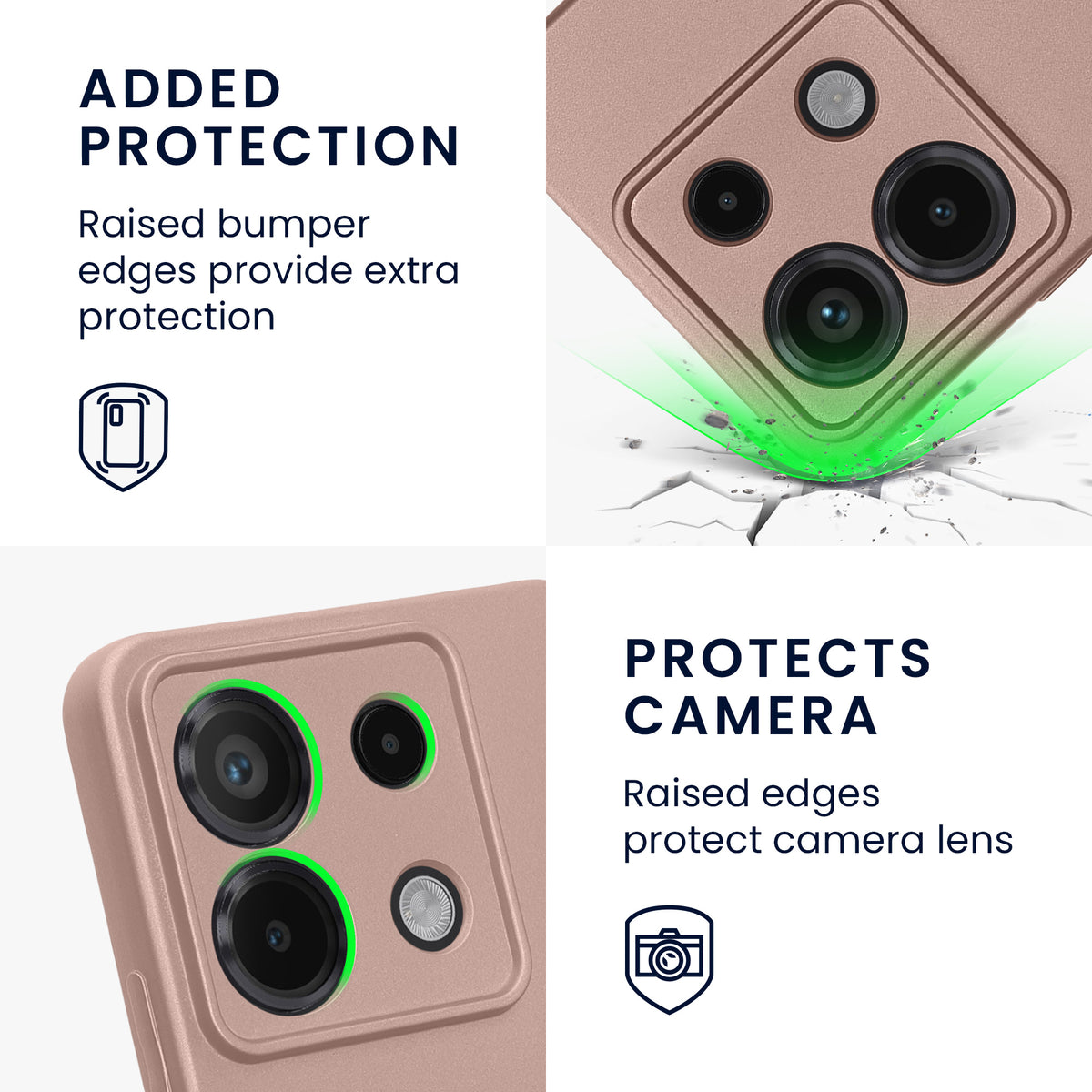 Phone Case for Xiaomi Redmi Note 13 Pro 5G / Poco X6 5G Metallic