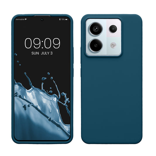 kwmobile Phone Case for Xiaomi Redmi Note 13 Pro 5G / Poco X6 5G - Silicone Case - Wireless Charging - Protective Cover