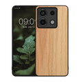 Shockproof Wood Hard Case with TPU Bumper for Xiaomi Redmi Note 13 Pro 5G / Poco X6 5G