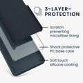 Rubberized Silicone Case for Xiaomi Redmi Note 13 Pro 4G in Dark Slate