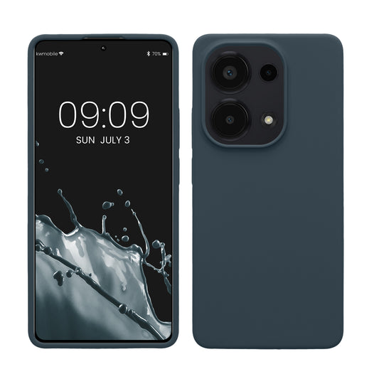 Rubberized Silicone Case for Xiaomi Redmi Note 13 Pro 4G in Dark Slate