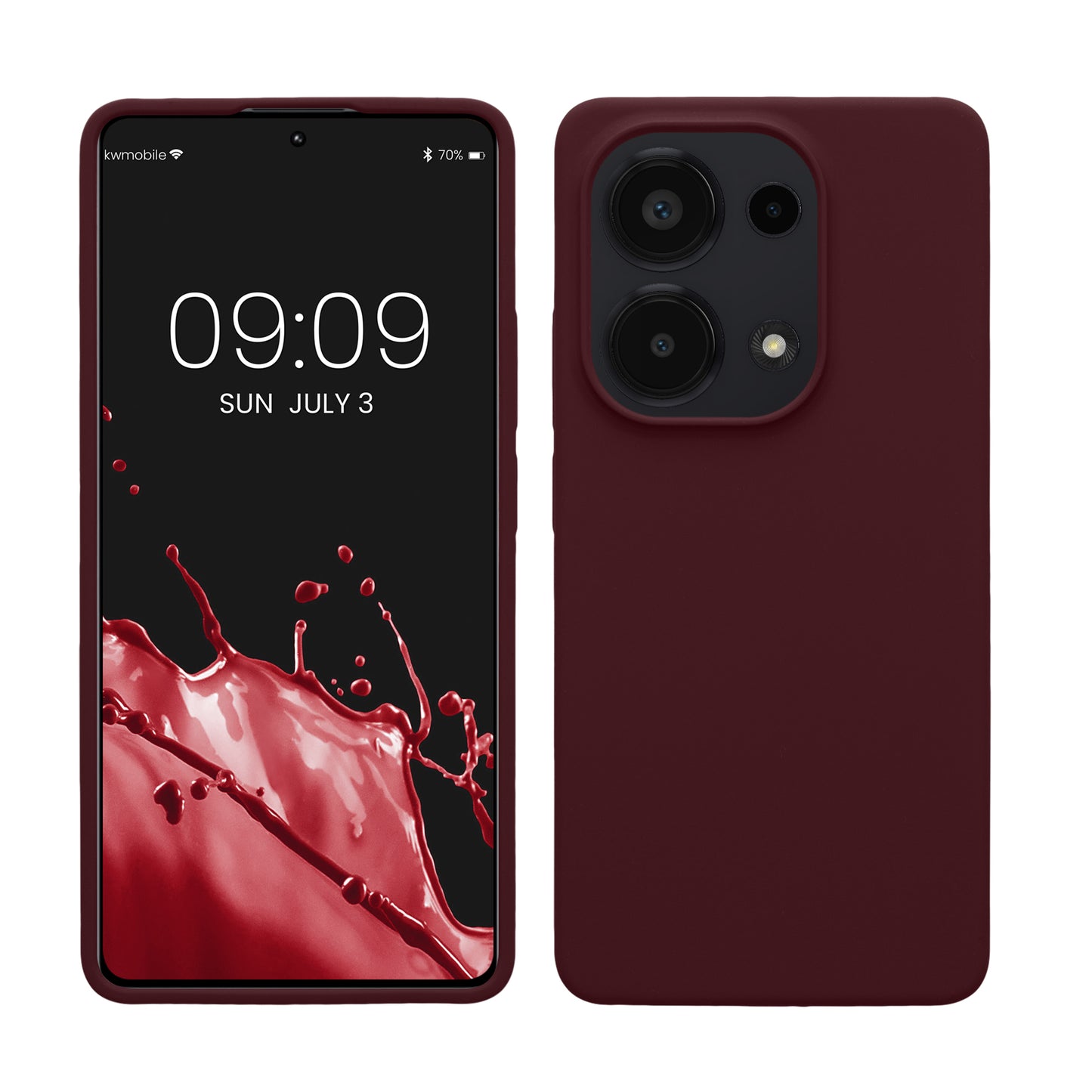 Rubberized Silicone Case for Xiaomi Redmi Note 13 Pro 4G in Dark Slate