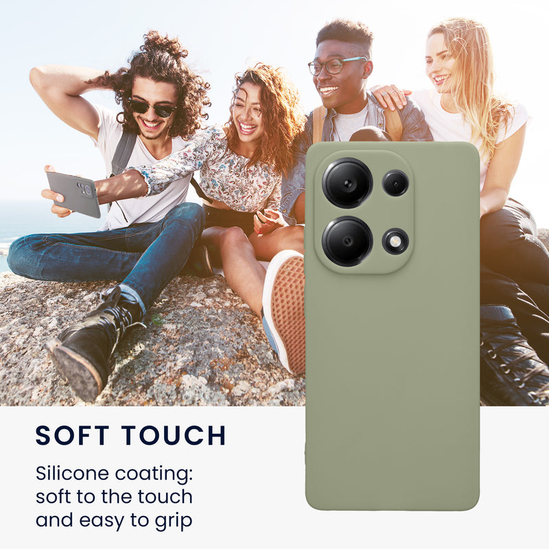 kwmobile Silicone Phone Case for Xiaomi Redmi Note 13 Pro 4G - Soft Phone Cover Protective Case
