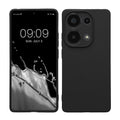 kwmobile Handyhülle für Xiaomi Redmi Note 13 Pro 4G Hülle - weiches Handy Silikon Case - Schutzhülle Cover - Schwarz matt Schwarz matt  