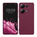 kwmobile Handyhülle für Xiaomi Redmi Note 13 Pro 4G Hülle - weiches Handy Silikon Case - Schutzhülle Cover - Bordeaux Violett Bordeaux Violett  