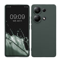 kwmobile Handyhülle für Xiaomi Redmi Note 13 Pro 4G Hülle - weiches Handy Silikon Case - Schutzhülle Cover - Tannengrün Tannengrün  