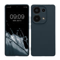 kwmobile Handyhülle für Xiaomi Redmi Note 13 Pro 4G Hülle - weiches Handy Silikon Case - Schutzhülle Cover - Dunkler Schiefer Dunkler Schiefer  