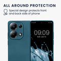 kwmobile Case for Xiaomi Poco M6 Pro (4G) - Soft Silicone Metallic Shimmer Case - Protective Cover