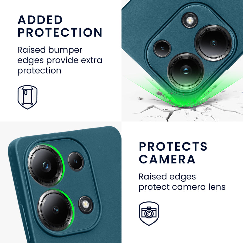 kwmobile Case for Xiaomi Poco M6 Pro (4G) - Soft Silicone Metallic Shimmer Case - Protective Cover