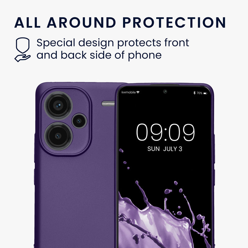 kwmobile Phone Case for Xiaomi Redmi Note 13 Pro+ 5G / Redmi Note 13 Pro Plus 5G - Soft Silicone Case - Protective Cover