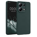 kwmobile Handyhülle für Xiaomi Redmi Note 13 4G Hülle - weiche Silikon Case metallisch schimmernd - Schutzhülle Cover - Metallic Petrol Metallic Petrol  