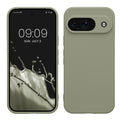 kwmobile Handyhülle für Google Pixel 9 Hülle - weiches Handy Silikon Case - Schutzhülle Cover - Graugrün Graugrün  