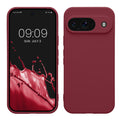 kwmobile Handyhülle für Google Pixel 9 Hülle - weiches Handy Silikon Case - Schutzhülle Cover - Bordeaux Violett Bordeaux Violett  