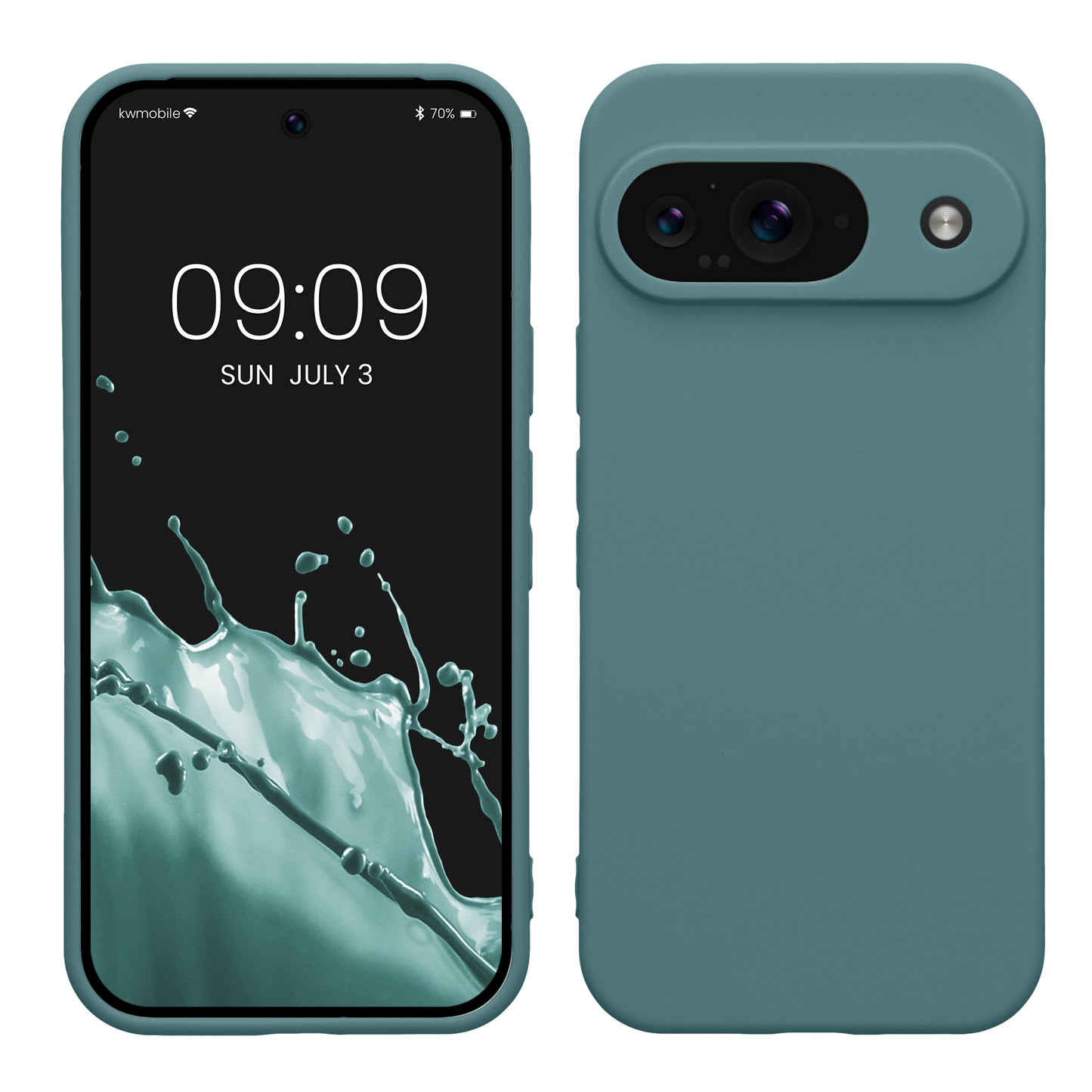 kwmobile Handyhülle für Google Pixel 9 Hülle - weiches Handy Silikon Case - Schutzhülle Cover - Arctic Night Arctic Night  