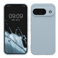 kwmobile Handyhülle für Google Pixel 9 Hülle - weiches Handy Silikon Case - Schutzhülle Cover - Hellblau matt Hellblau matt  
