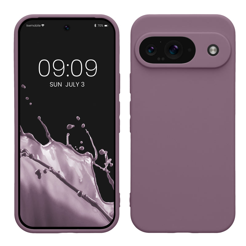 kwmobile Handyhülle für Google Pixel 9 Hülle - weiches Handy Silikon Case - Schutzhülle Cover - Helle Iris Helle Iris  