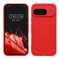 kwmobile Handyhülle für Google Pixel 9 Hülle - weiches Handy Silikon Case - Schutzhülle Cover - Klassisch Rot Klassisch Rot  