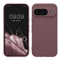 kwmobile Handyhülle für Google Pixel 9 Hülle - weiches Handy Silikon Case - Schutzhülle Cover - Grape Grape  