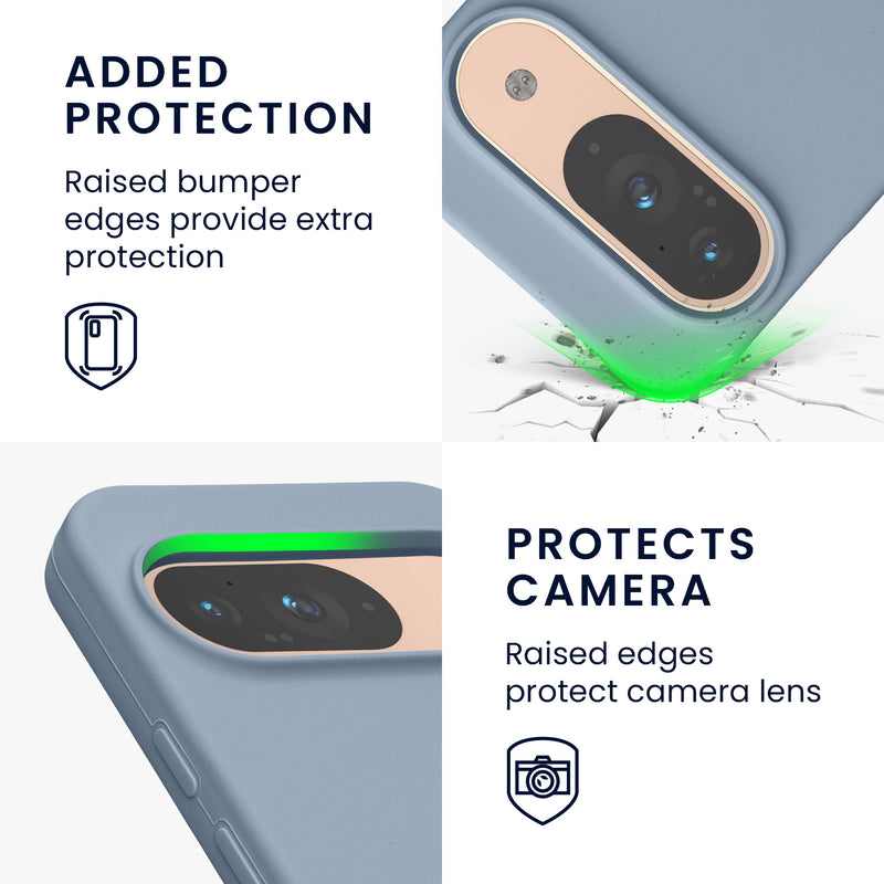 kwmobile Silicone Phone Case for Google Pixel 9 / Google Pixel 9 Pro - Wireless Charging Compatible